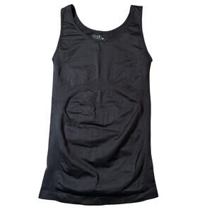 Time and Tru Maternity Compression Tank Top Black Support M